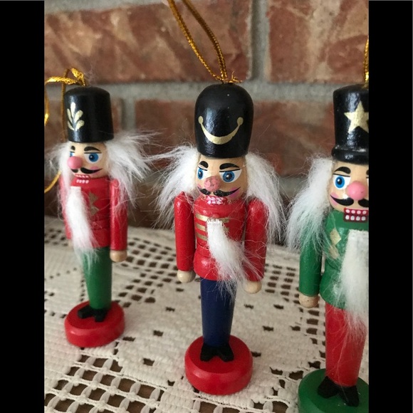 Rare Vintage Hand carved Nutcracker Tree Ornaments - Picture 4 of 7